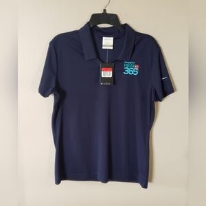 NWT Nike NikeGolf Women's Navy Blue Golf Shirt Size Large
